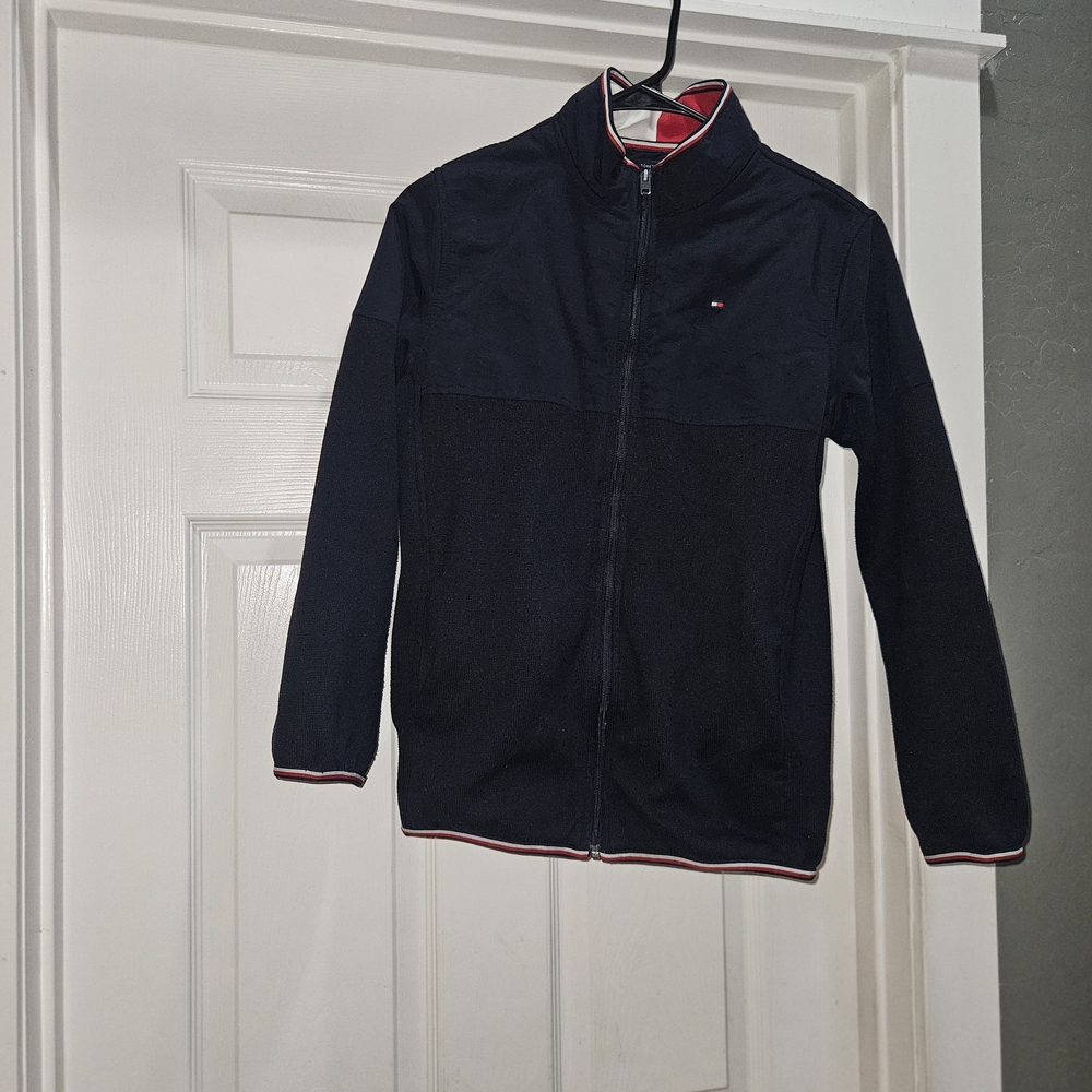 Tommy Hilfiger Navy Jacket with Red Accents